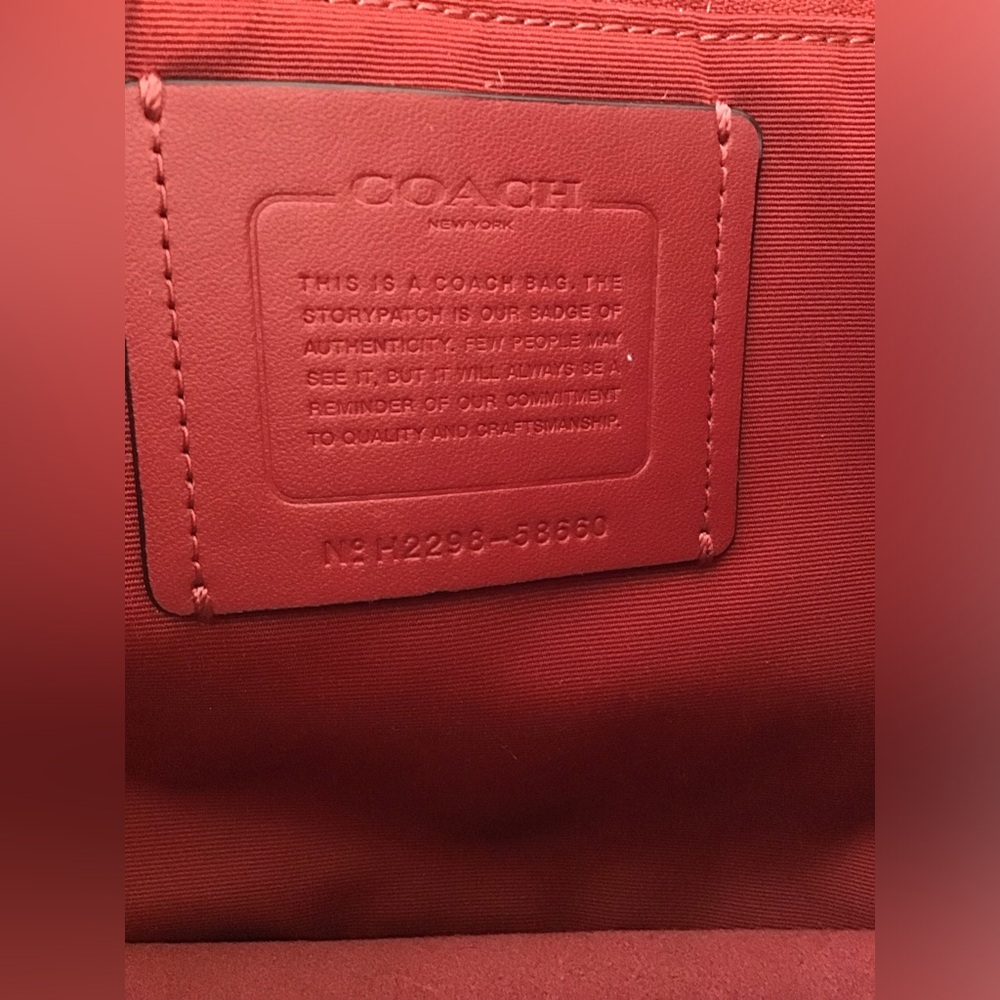 Coach 58660 Pebble Leather Derby Tote Bag In Black EUC - Picture 8 of 16